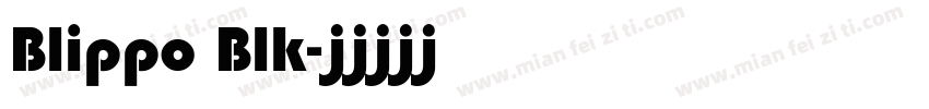 Blippo Blk字体转换